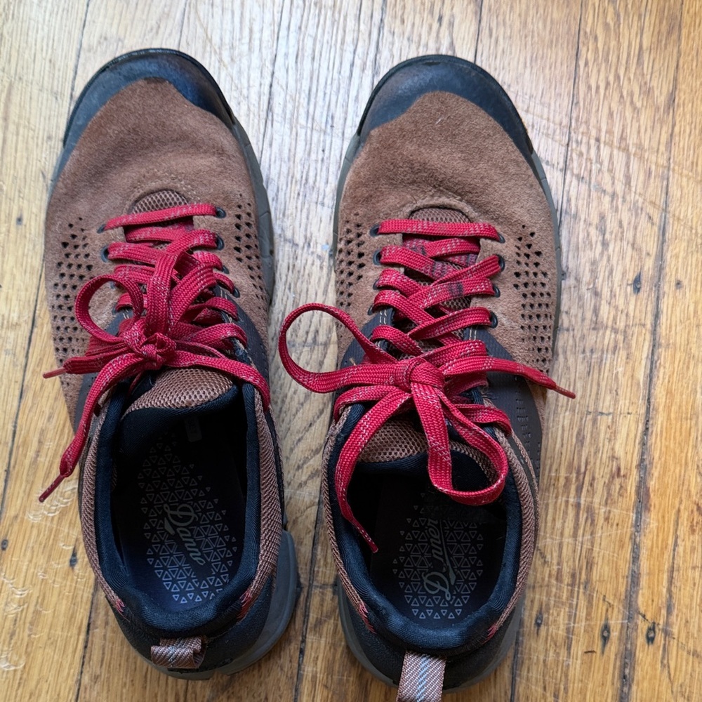 Danner Men's trail runner in Brown and Red 8.5